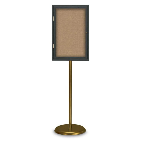 Corkboard, Triple Door, Radius Frame, 96x48", Satin/Pearl
